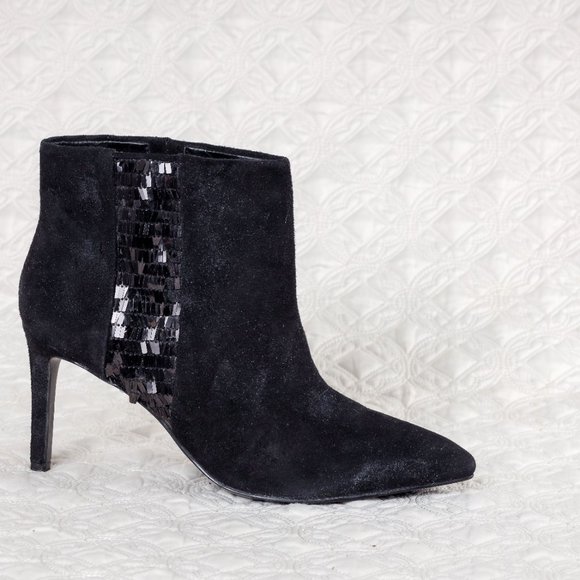 NWOT Nine West Suede and sequin booties - 10M - Picture 1 of 6